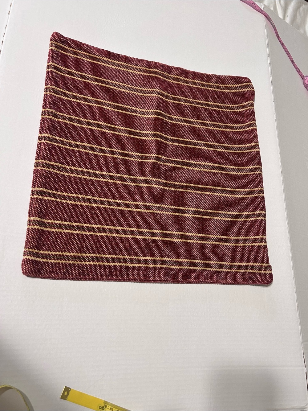 Restoration Hardware Cushion Cover Rust/red, Brown,beige/tan Zipper Closure 18"